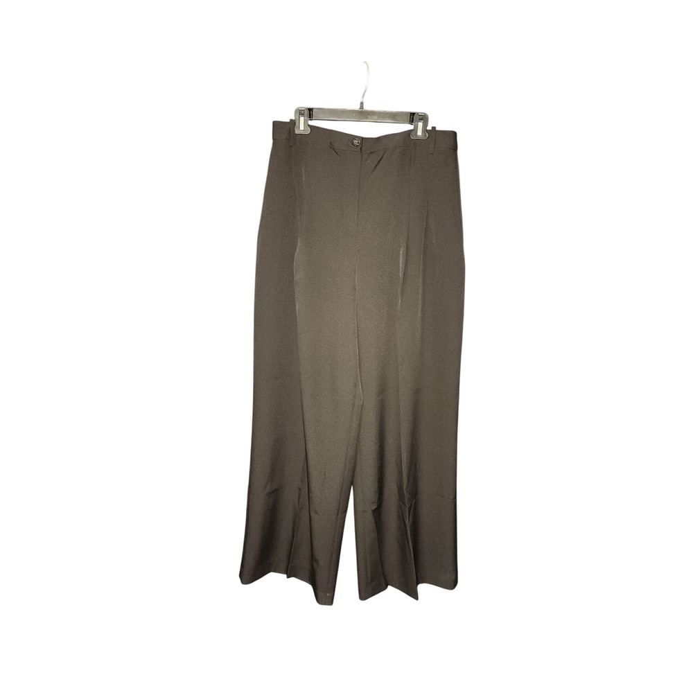 DKNY Black Wide Leg‎ Pleated Dress Pants Womens Size 12